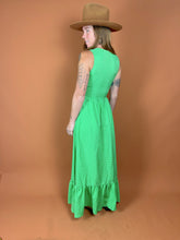 Load image into Gallery viewer, VTG 60&#39;s Polka Dot Maxi Dress 6-8