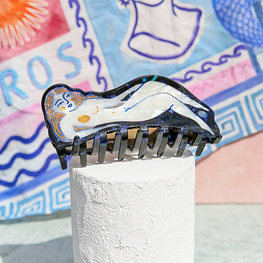 KINGSTON JEWELLERY Figure Hair Claw Blue