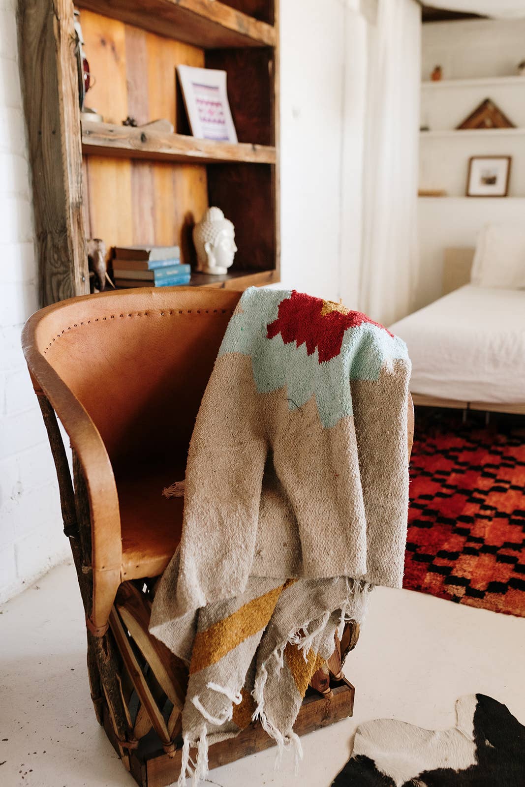 TRIBE & TRUE Taos Two (Mesa- Aqua) Handwoven Blanket