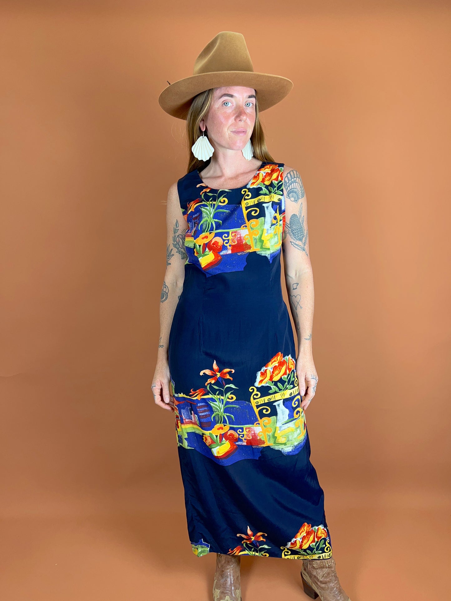 VINTAGE 90's Maxi Dress 10