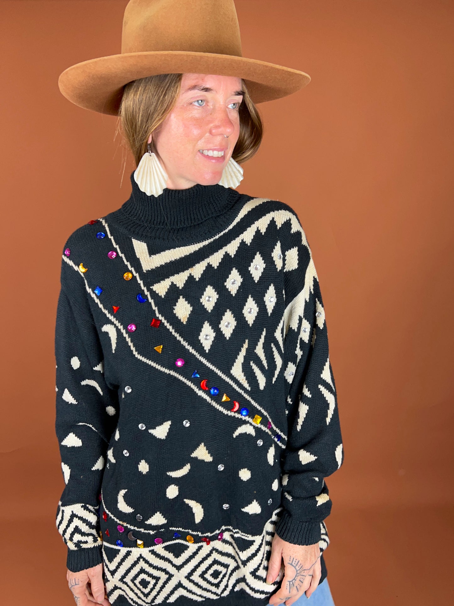 VINTAGE 80's Knit Jumper 14-16