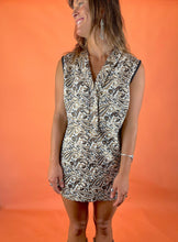 Load image into Gallery viewer, Vintage 70’s Paisley Lurex Mini Dress 8