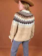 Load image into Gallery viewer, VTG 70&#39;s Handmade Knit Mohair Wool Scandinavian Jumper 10-12