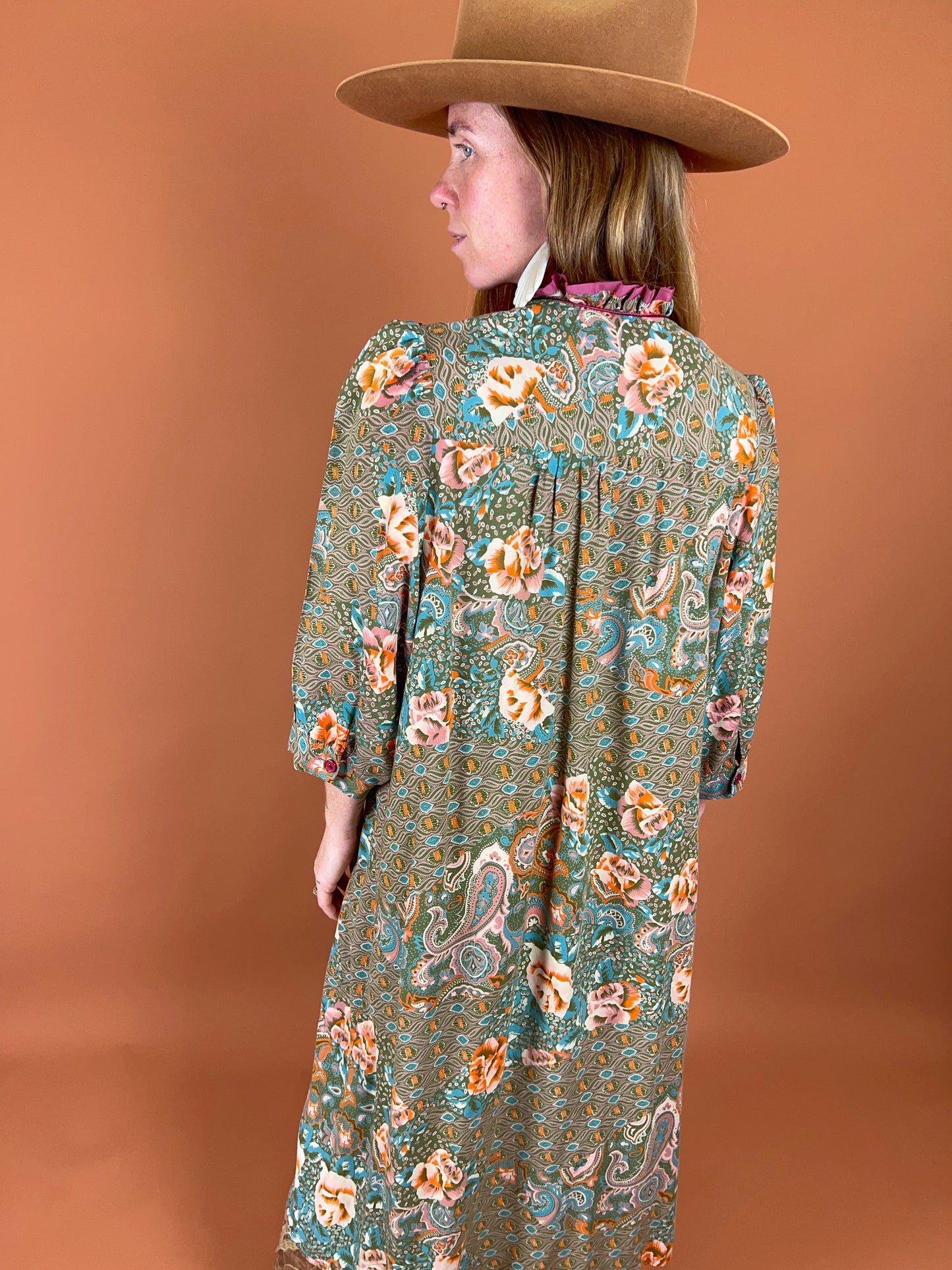 VINTAGE 60's Nightgown Maxi Dress 14