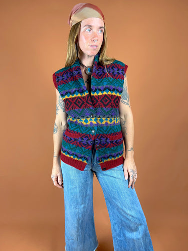 VTG 60's/70's Wool Knit Vest 8
