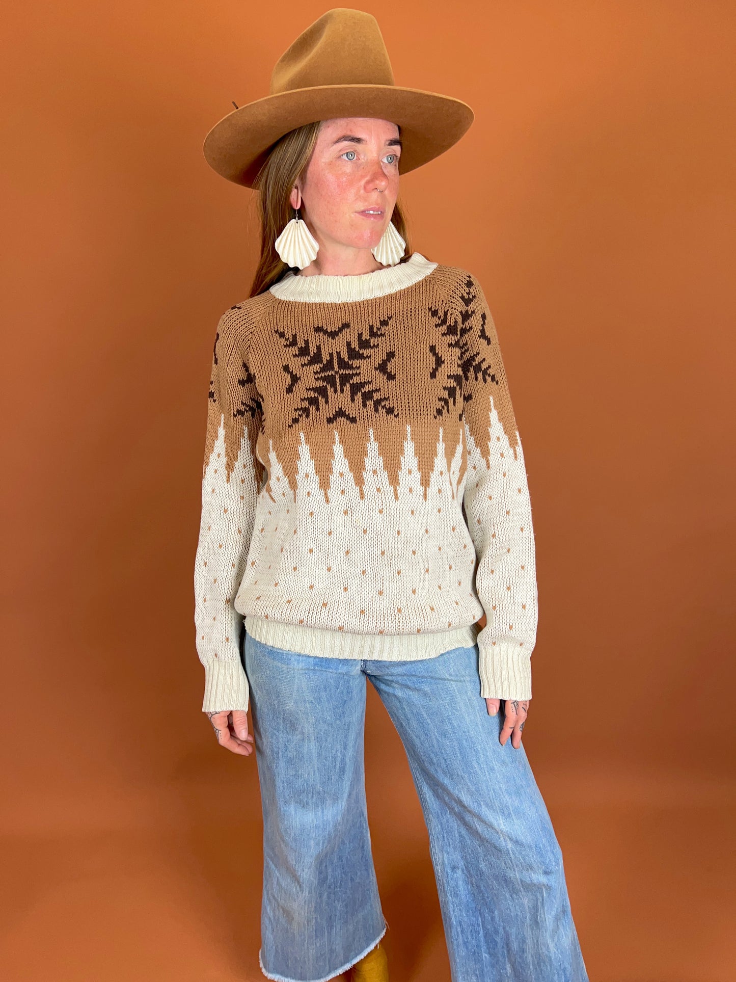 VINTAGE 70's Knit Jumper 10-12