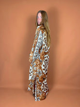 Load image into Gallery viewer, VTG 70&#39;s Printed Kaftan Maxi Dress 12-14
