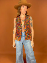 Load image into Gallery viewer, VTG 70&#39;s/80&#39;s Cotton Embroidered Vest 10