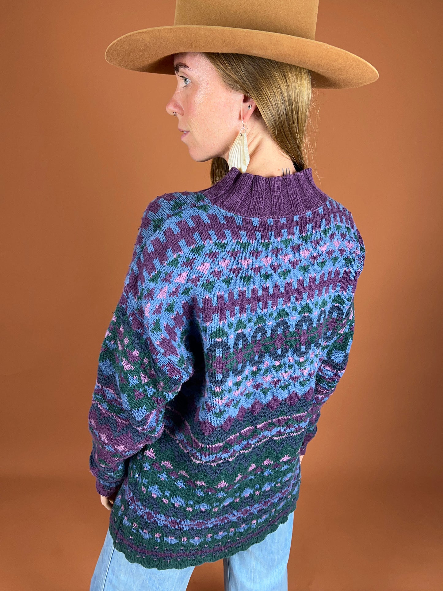 VINTAGE 70's Knit Jumper 12-14