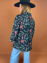 Load image into Gallery viewer, VTG 70&#39;s/80&#39;s Black &amp; Floral Embroidered Jacket 16