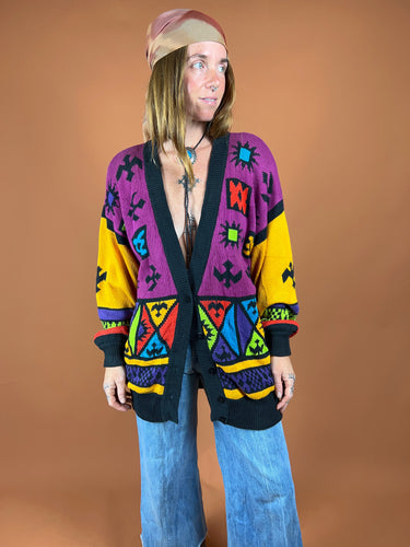 VTG 90's Knit Cardigan 14-16