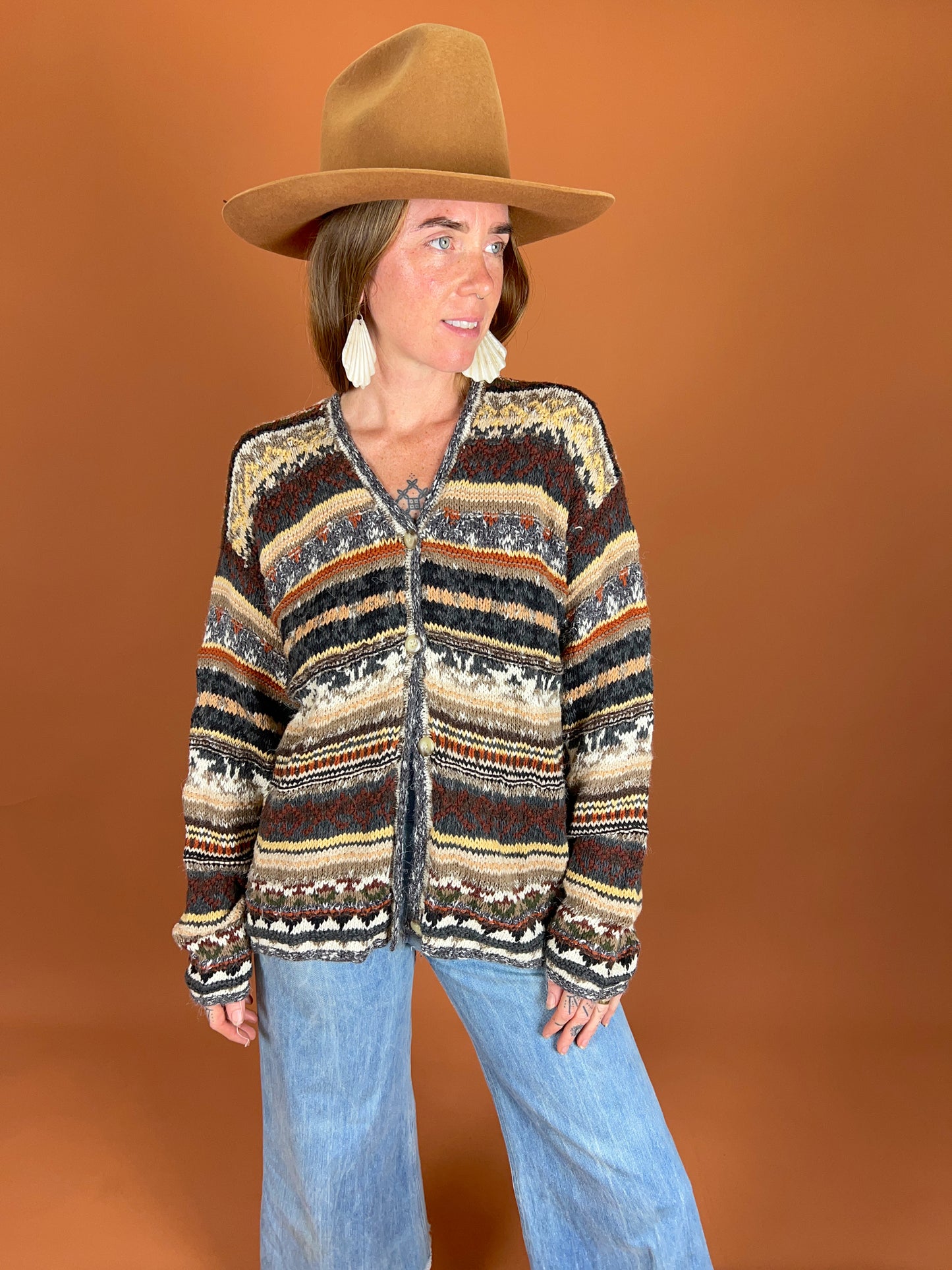 VINTAGE 80's Knit Cardigan 12