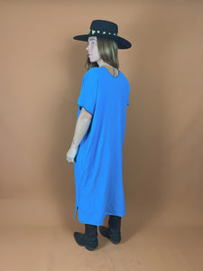 VTG 70's/80's Woven Cotton Tribal Dress 12-14
