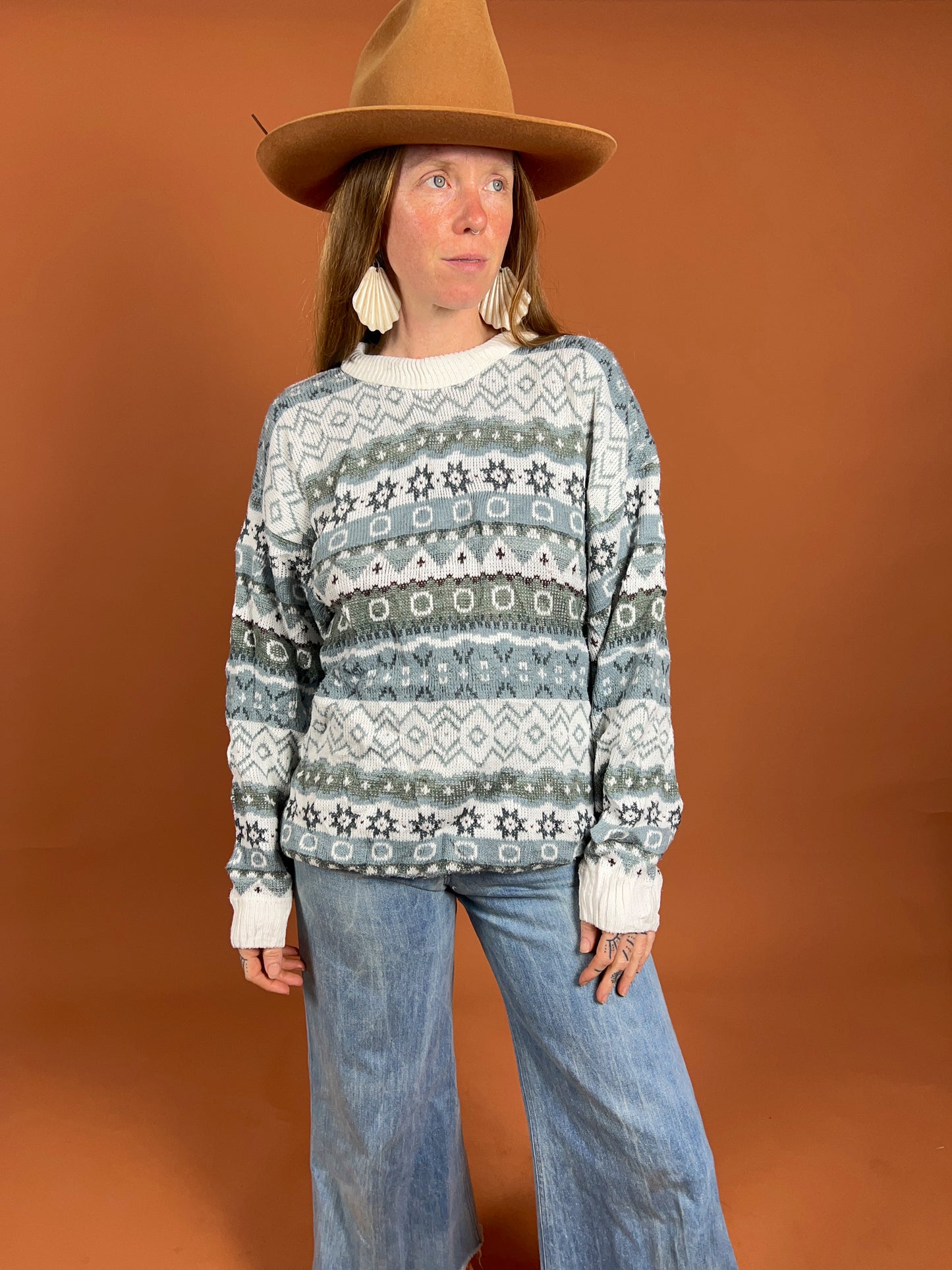 VINTAGE 80's Knit Jumper 14-16