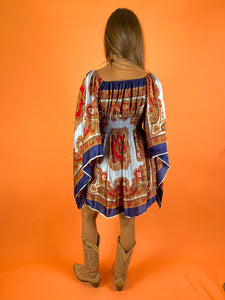 VTG Scarf Mini Dress 10-12