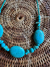 Load image into Gallery viewer, BEADED SUNRAYS Turquoise Stone, Gemstones Necklace