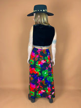 Load image into Gallery viewer, VTG 60&#39;s Floral Handmade Maxi Skirt 14