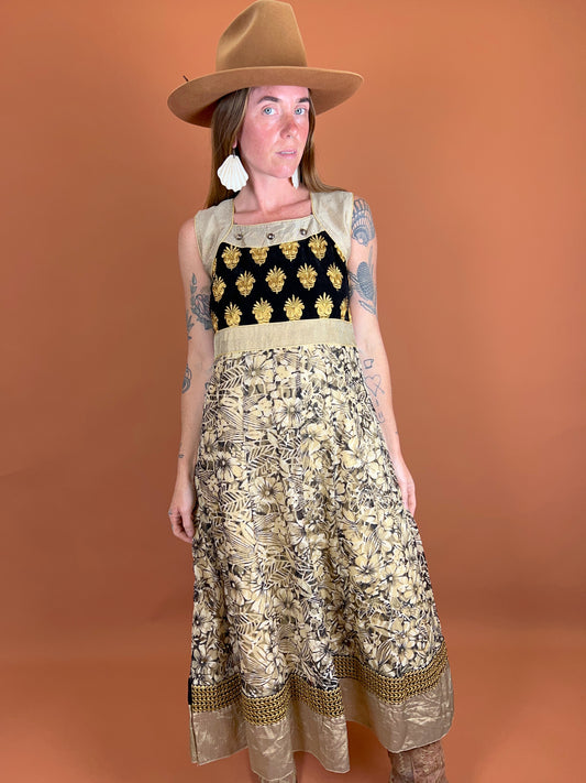 VINTAGE 80's Maxi Dress 12