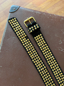 VTG 80's Suede Studded Belt 12-14