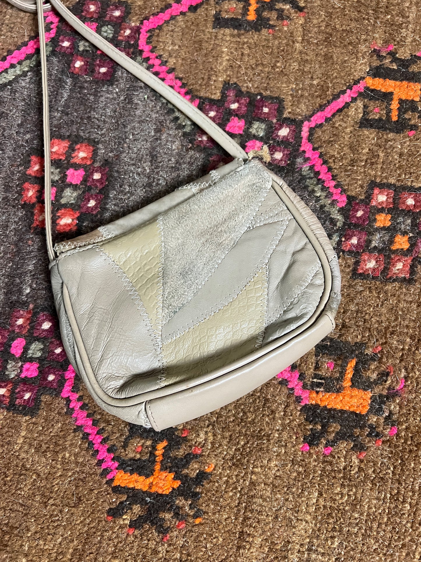 VINTAGE 70’s Patchwork Leather Bag