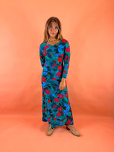 Load image into Gallery viewer, VTG 70&#39;s Floral Maxi Dress 8