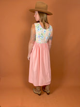 Load image into Gallery viewer, VTG 70&#39;s/80&#39;s Cotton Floral Midi Dress 12