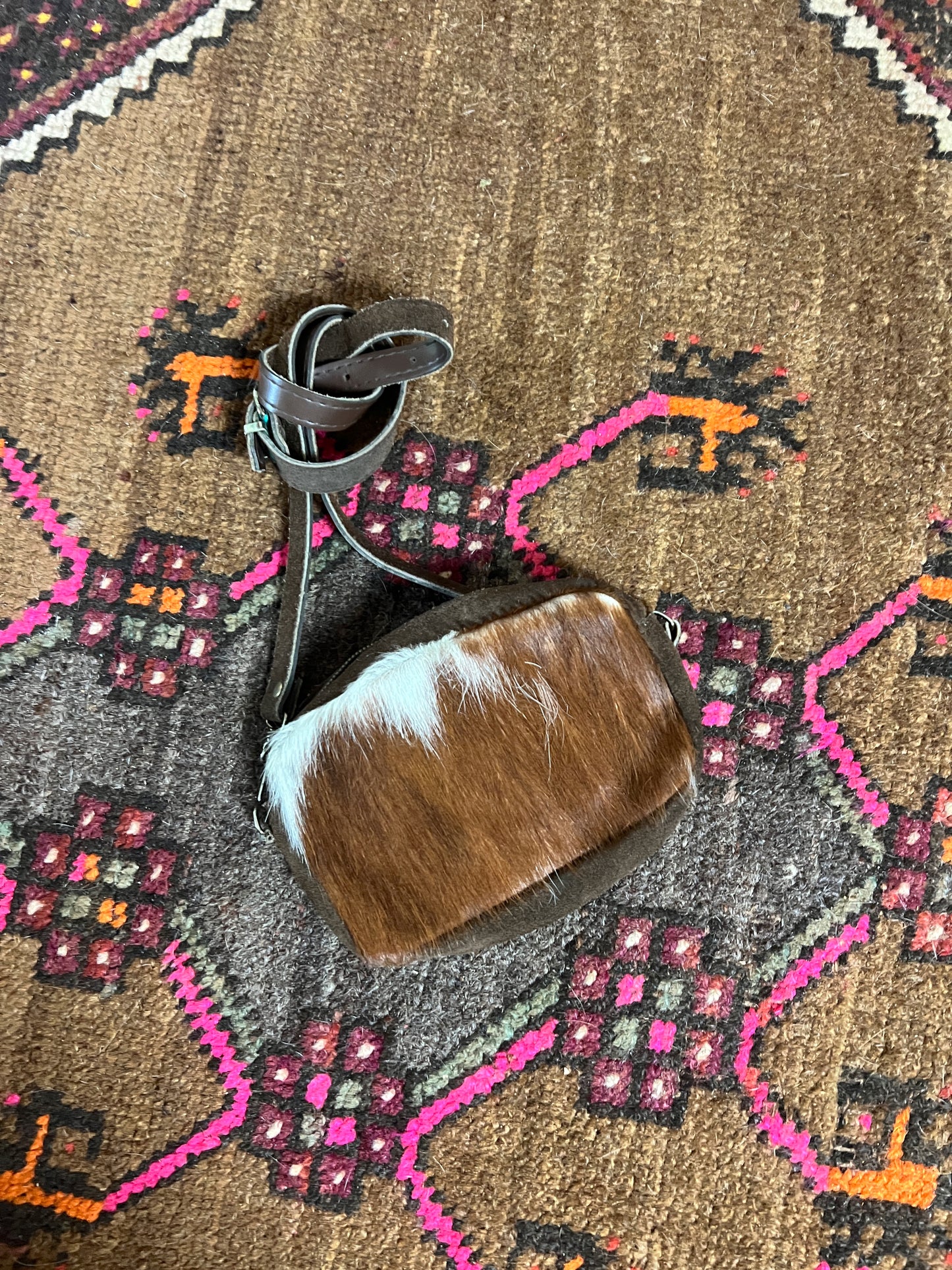 VINTAGE 70’s/80’s Cowhide & Suede Bum Bag