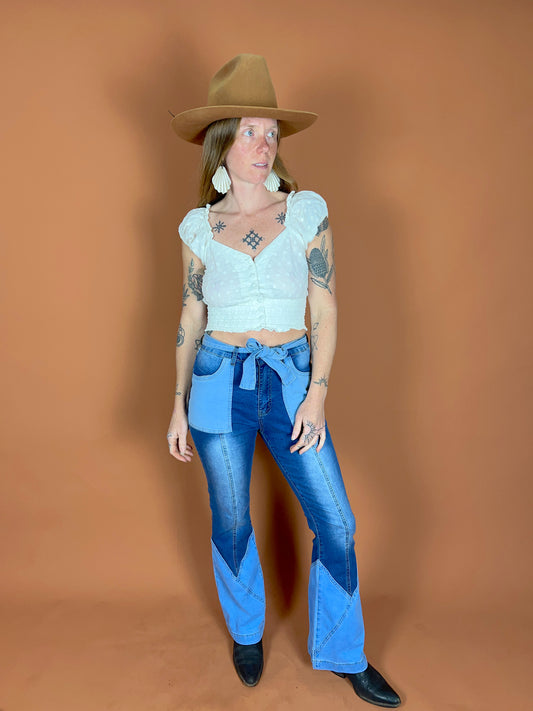 VINTAGE 90's Two Tone Jeans 10