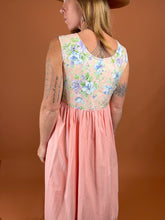 Load image into Gallery viewer, VTG 70&#39;s/80&#39;s Cotton Floral Midi Dress 12