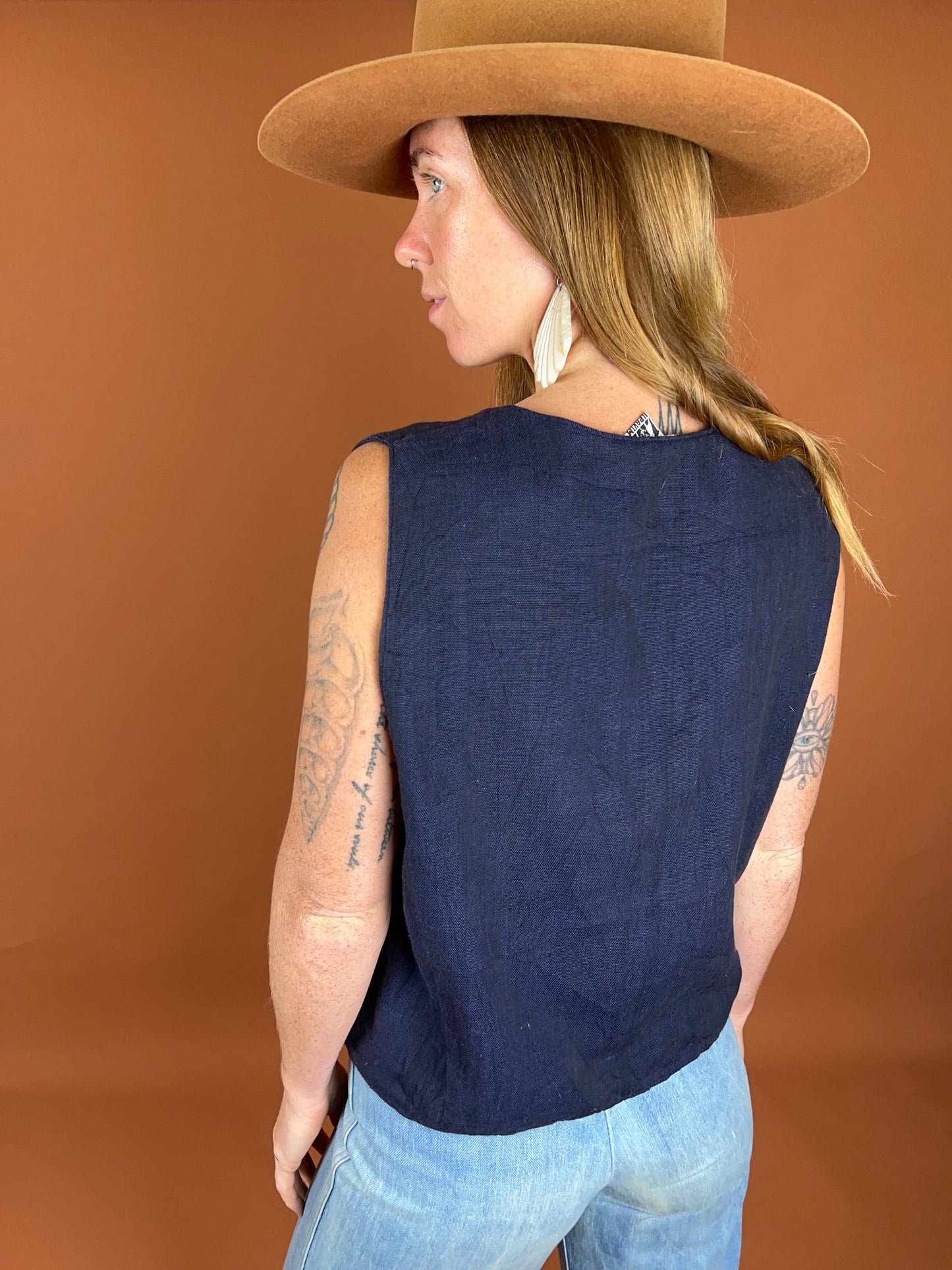 VINTAGE 70's Guatemala Woven Vest 12