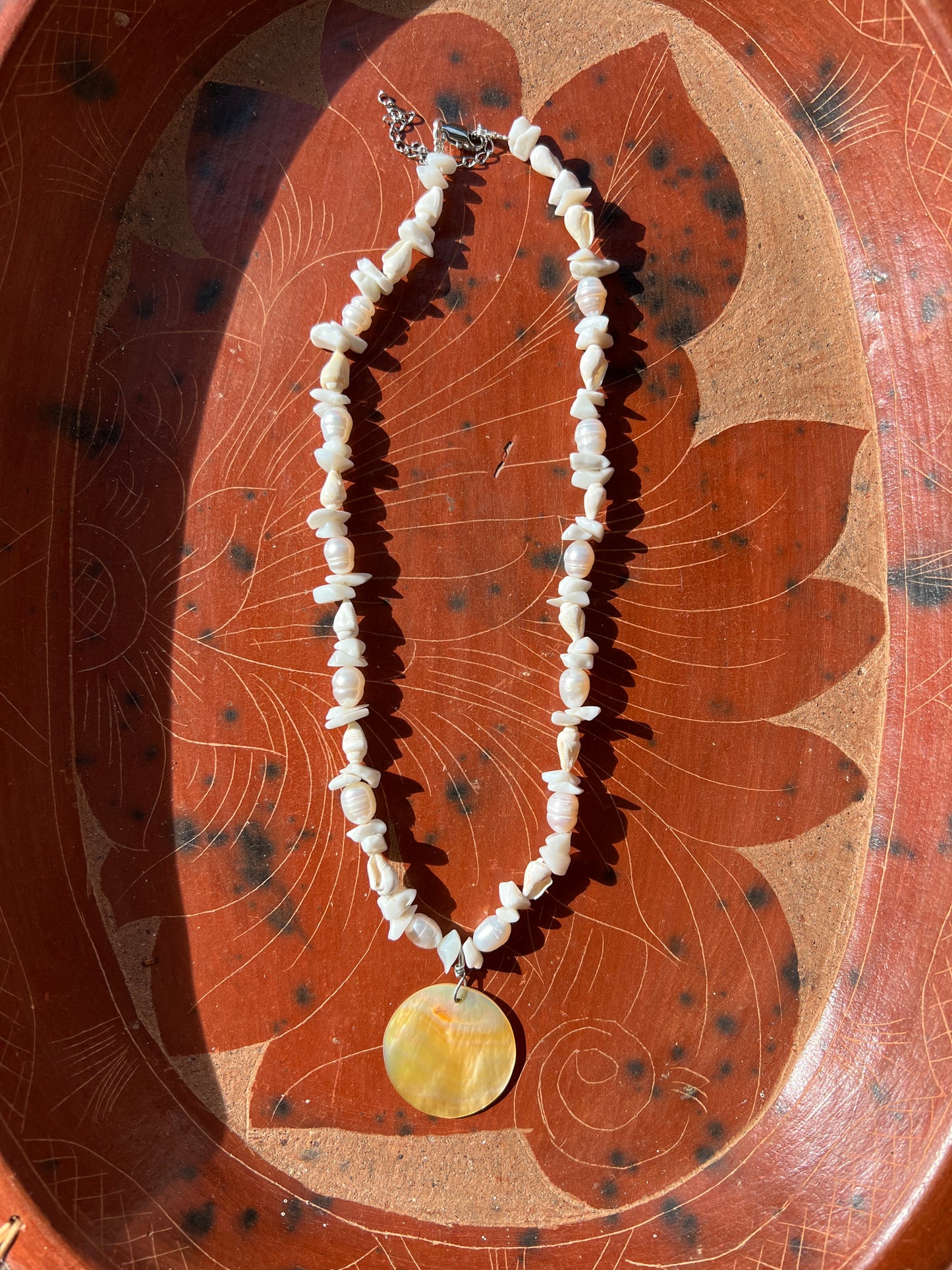 Moon Rae Pearl Howlite Necklace