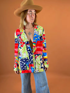 VTG 90's Australian Floral Blazer 12