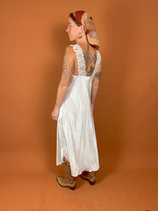 VTG 80's Australian Lace Night Dress 12