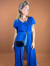 Load image into Gallery viewer, VTG 70&#39;s Black Lizard Leather Small Bag