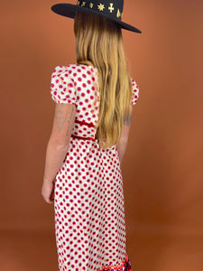 VTG 60's/70's Floral Prairie Maxi Dress 6