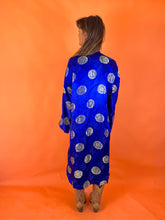 Load image into Gallery viewer, VTG 80&#39;s Chinese Brocade Smock Dress 14