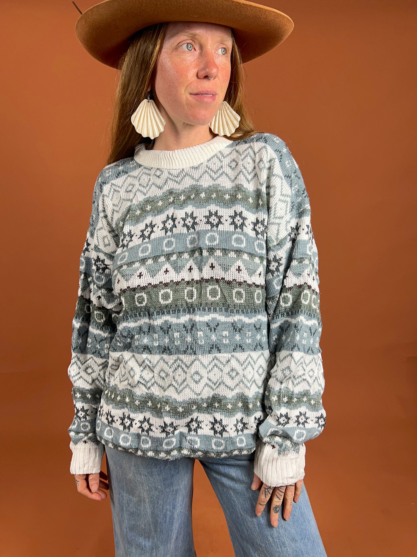 VINTAGE 80's Knit Jumper 14-16