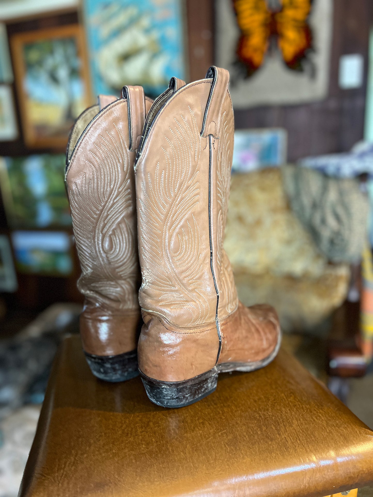 VINTAGE Cowboy Boots 8.5/39
