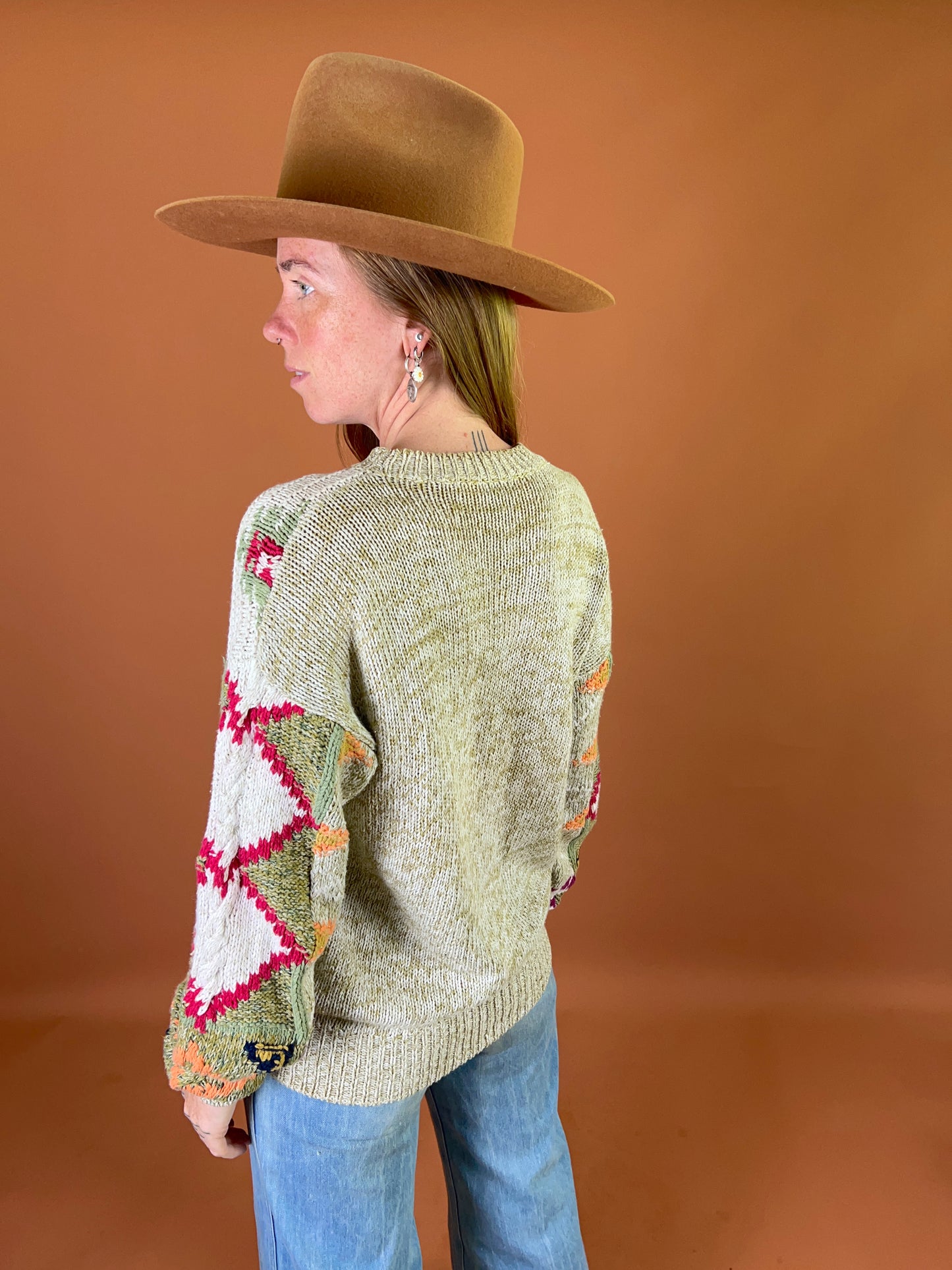VINTAGE 70's/80's Cotton Knit Jumper 12-14