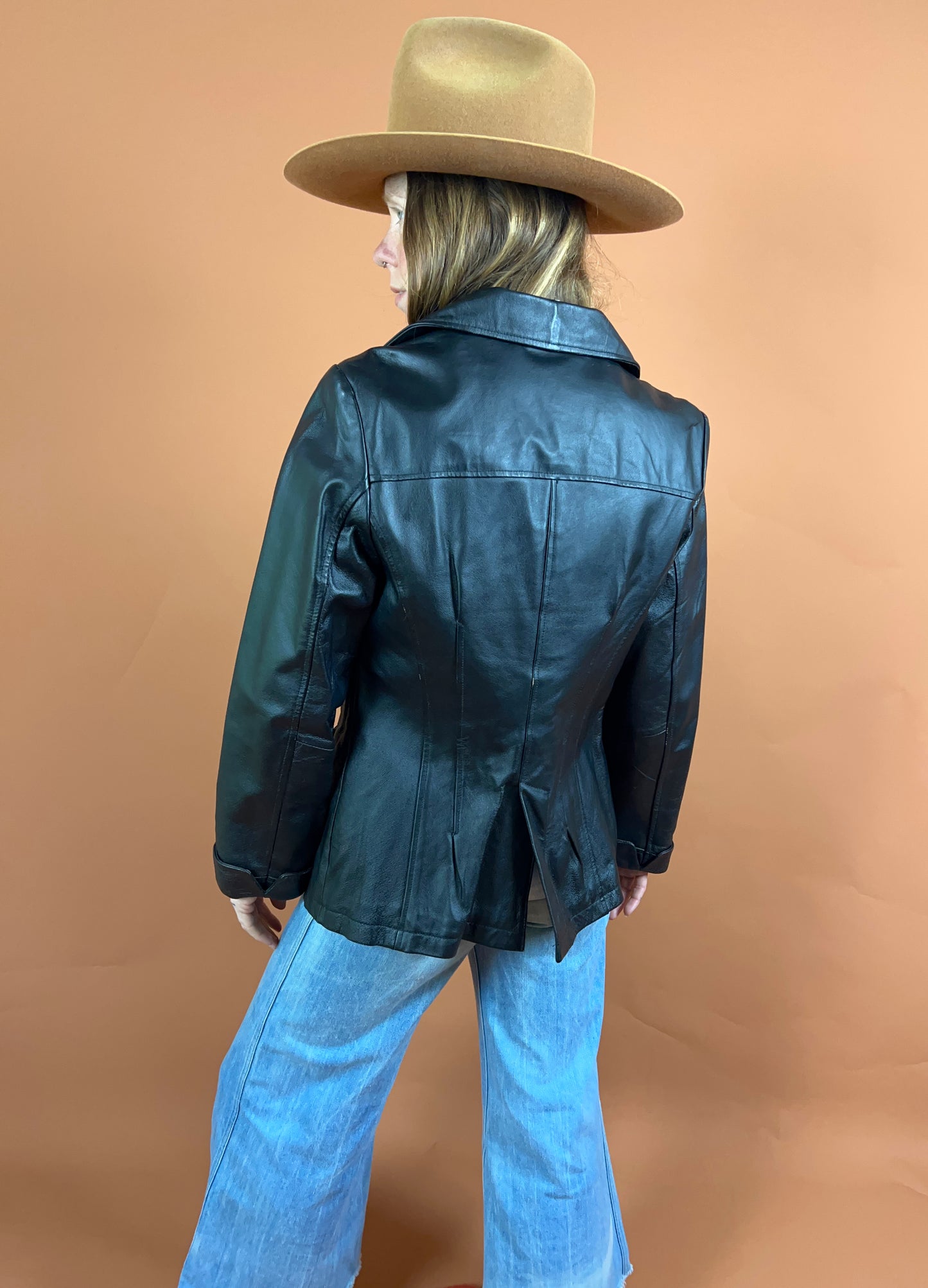 VINTAGE 90's Leather Jacket 8