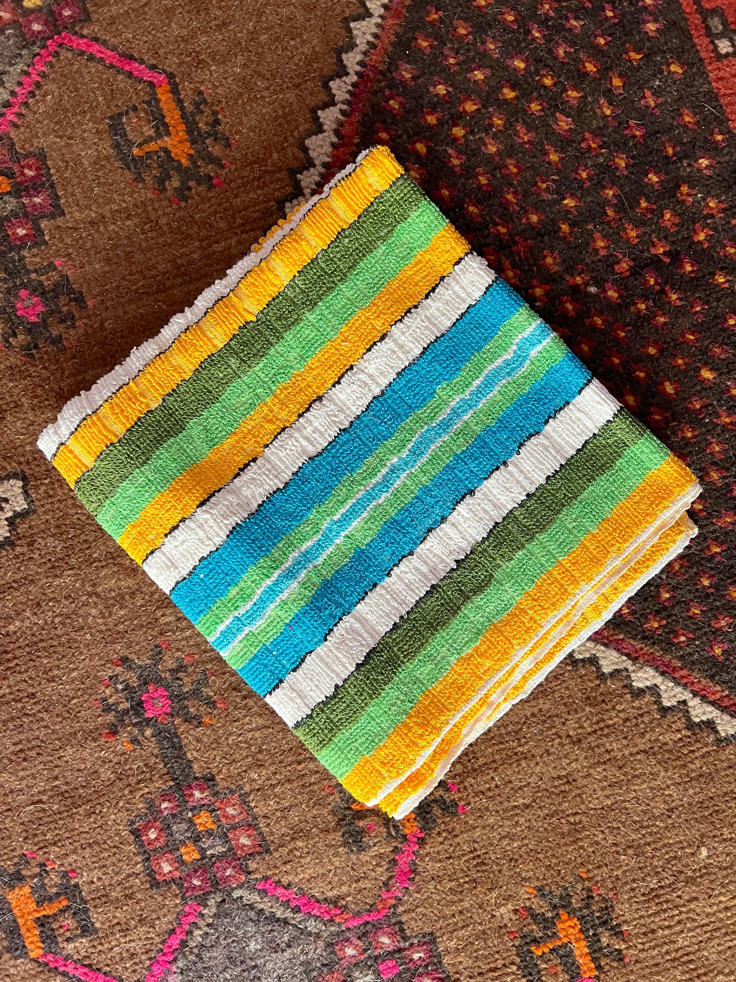 VINTAGE 60's Bright Stripe Towel