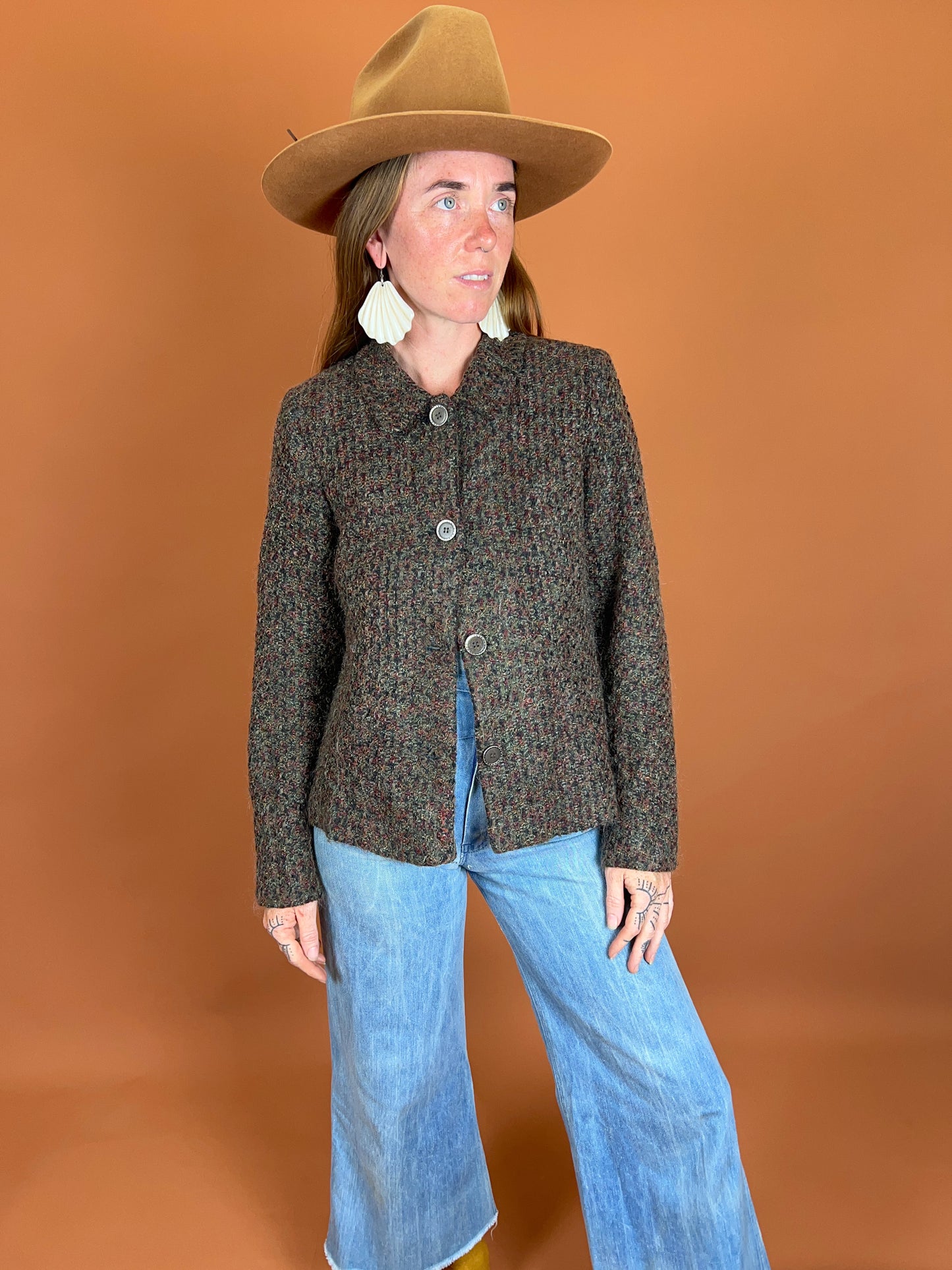 VINTAGE 80's Knit Jacket 10