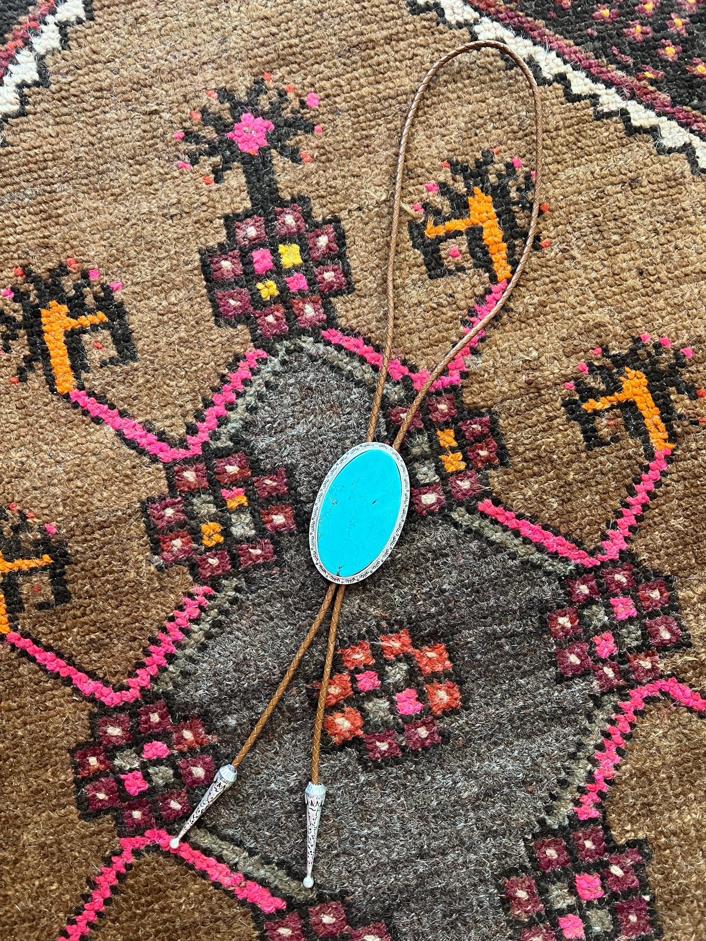 ISAC Bolo Oval Turquoise Necklace