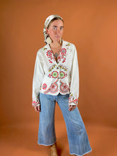 Load image into Gallery viewer, VTG 80&#39;s Flower Embroidered Jacket 12