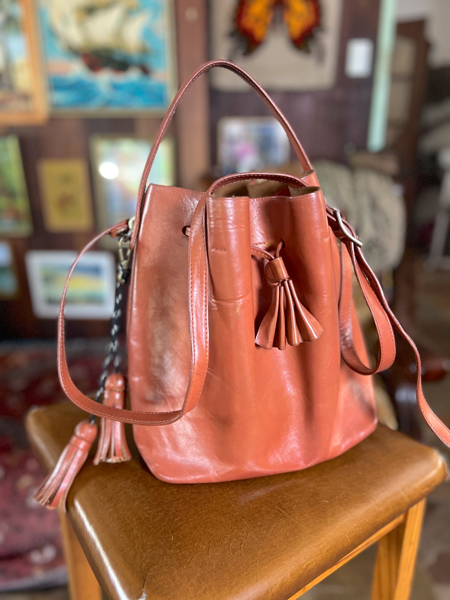 VINTAGE 90's/Y2K Celine Lefebure Bucket Bag
