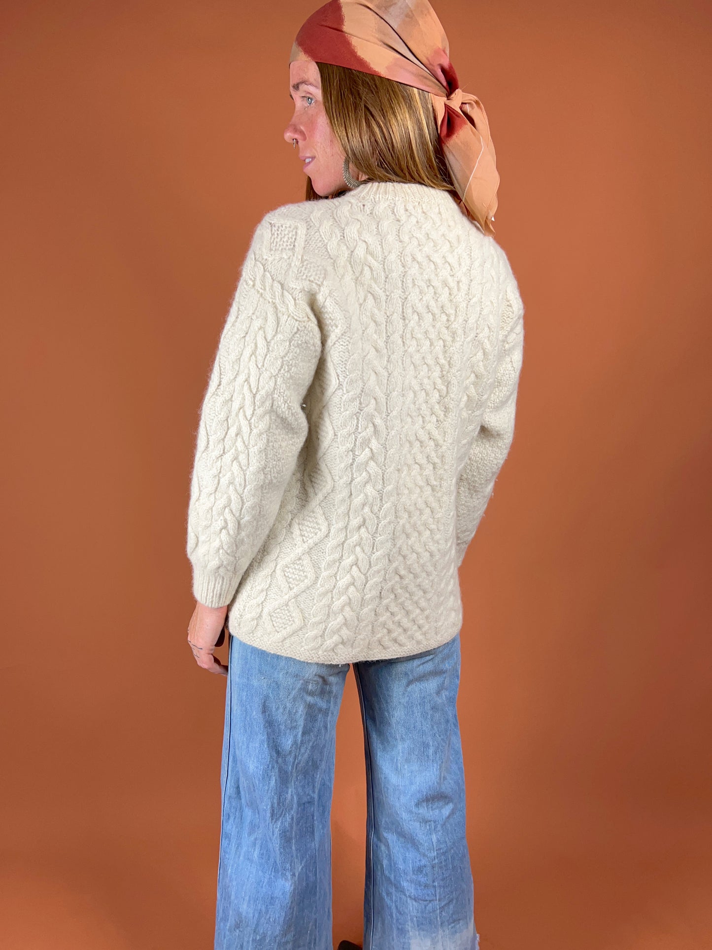 VTG 80’s Australian Wool Fisherman Knit Jumper 8-10