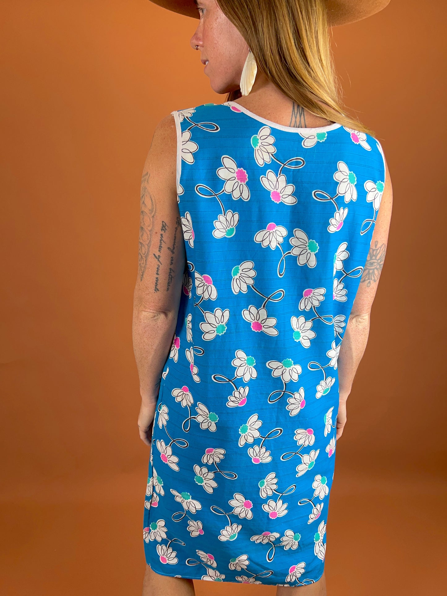 VINTAGE Floral Midi Dress 12-14