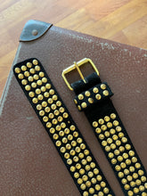 Load image into Gallery viewer, VTG 80&#39;s Suede Studded Belt 12-14