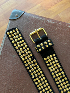 VTG 80's Suede Studded Belt 12-14