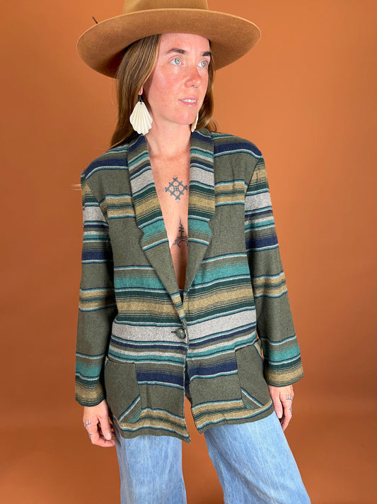 VINTAGE 80's Knit Blazer 12